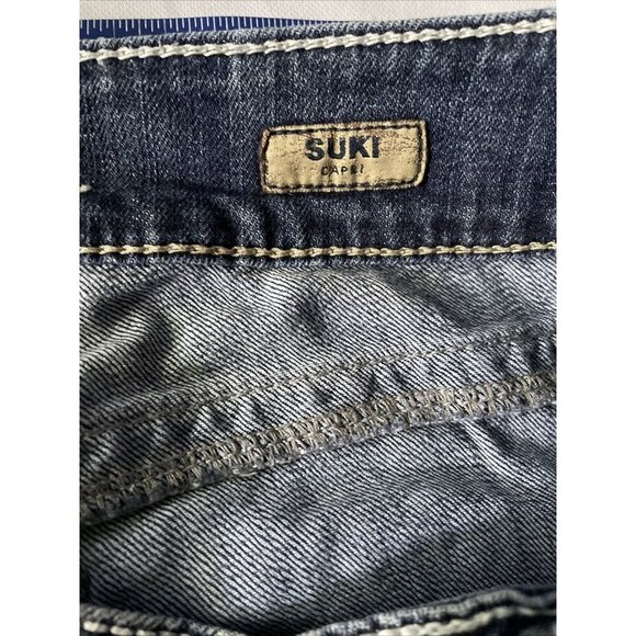 Silver Jeans Co. Womens Suki Capri Bootcut Jeans Size W29 Distressed Denim - Picture 7 of 14